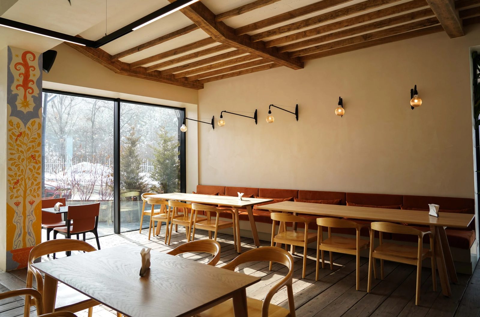 The dining room